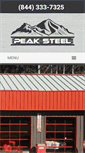 Mobile Screenshot of peaksteelbuildings.com